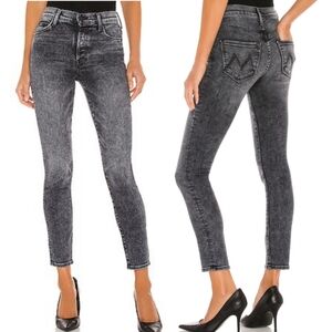 MOTHER Black Ankle & Cropped Jeans